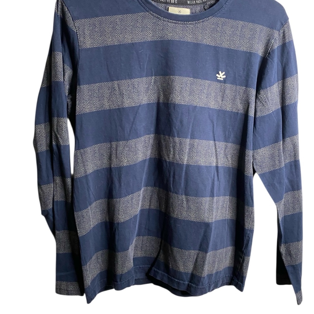Wrong Blue Long Sleeve Tee with Subtle Chest Emblem